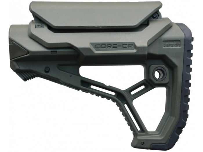 Приклад FAB Defense GL-CORE CP з упором під щоку для AR15/M1G/M4 (колір - зелений)