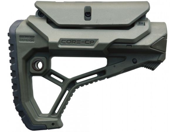 Приклад FAB Defense GL-CORE CP з упором під щоку для AR15/M1G/M4 (колір - зелений)