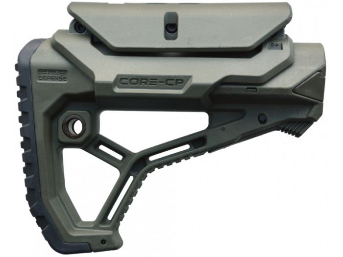 Приклад FAB Defense GL-CORE CP з упором під щоку для AR15/M1G/M4 (колір - зелений)
