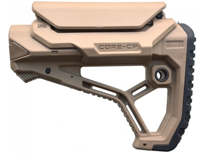 Приклад FAB Defense GL-CORE CP з упором під щоку для AR15/M1G/M4 (колір - койот)