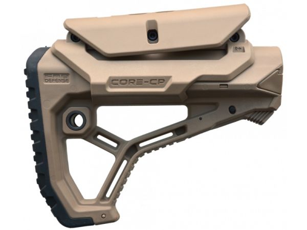 Приклад FAB Defense GL-CORE CP з упором під щоку для AR15/M1G/M4 (колір - койот)
