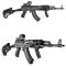 Приклад FAB Defense GL-CORE S CP з упором під щоку для AR15/M1G/M4 (колір - чорний)