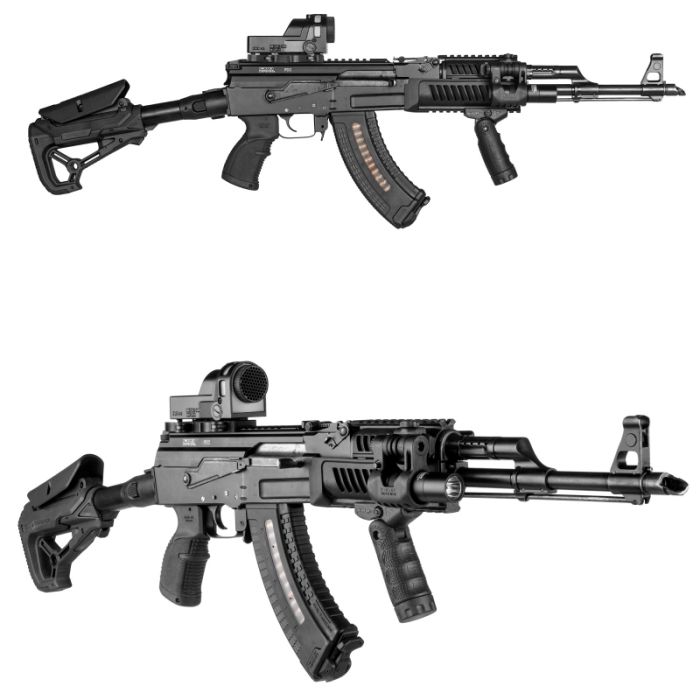 Приклад FAB Defense GL-CORE S CP з упором під щоку для AR15/M1G/M4 (колір - чорний)