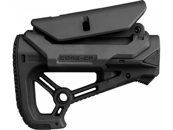 Приклад FAB Defense GL-CORE S CP з упором під щоку для AR15/M1G/M4 (колір - чорний)