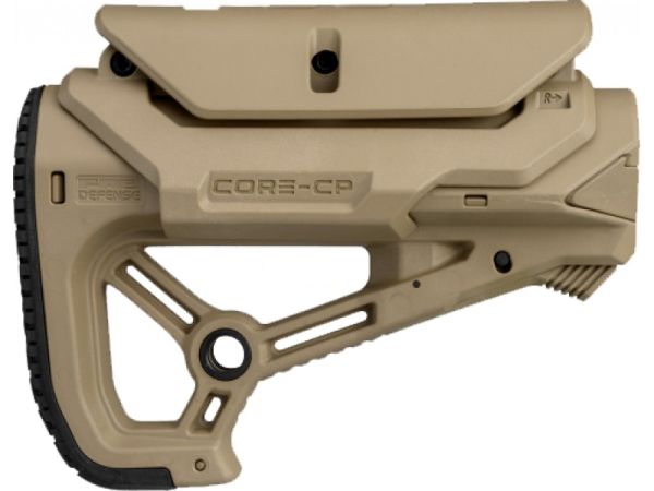 Приклад FAB Defense GL-CORE S CP з упором під щоку для AR15/M1G/M4 (колір - койот)
