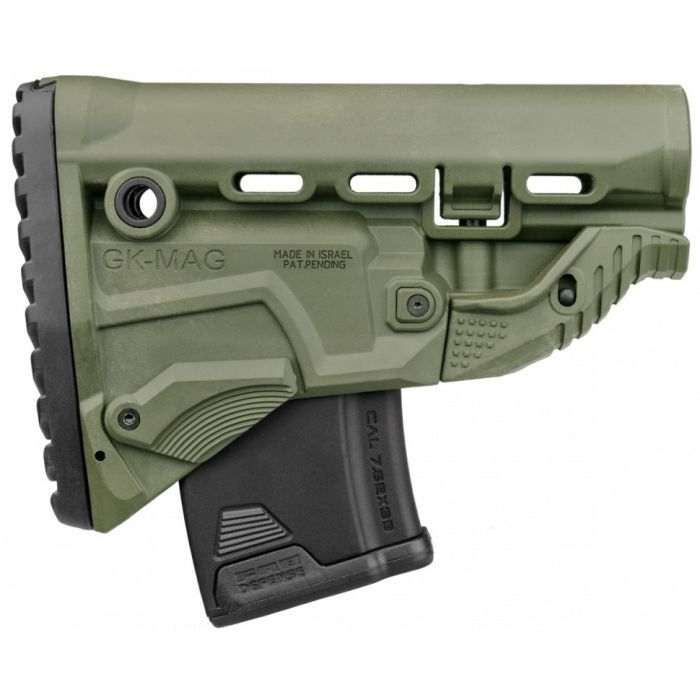 Приклад FAB Defense GK-MAG Survival з магазином на 10 набоїв 7.62х39 для АК (колір - зелений)