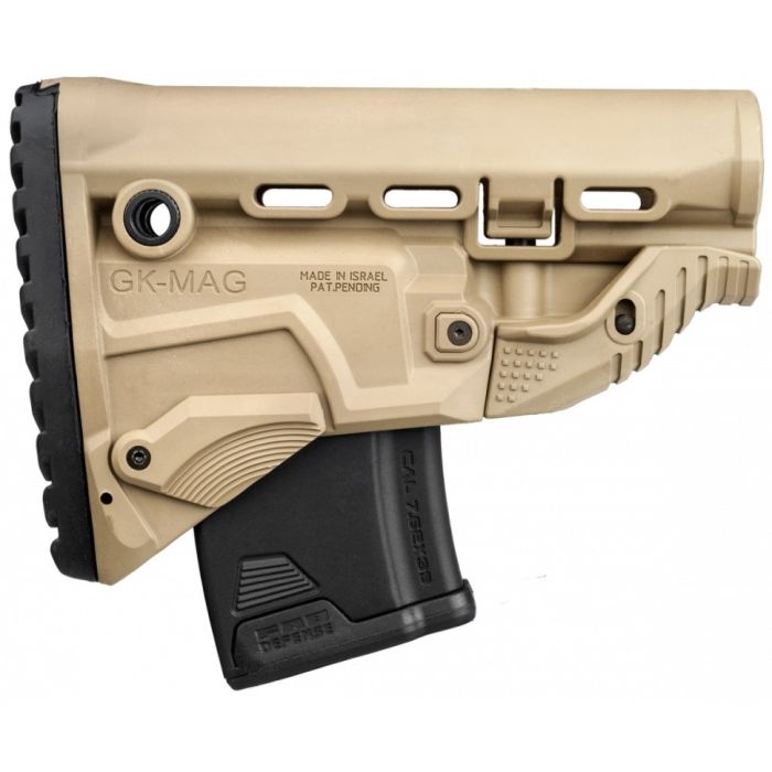 Приклад FAB Defense GK-MAG Survival з магазином на 10 набоїв 7.62х39 для АК (колір - койот)
