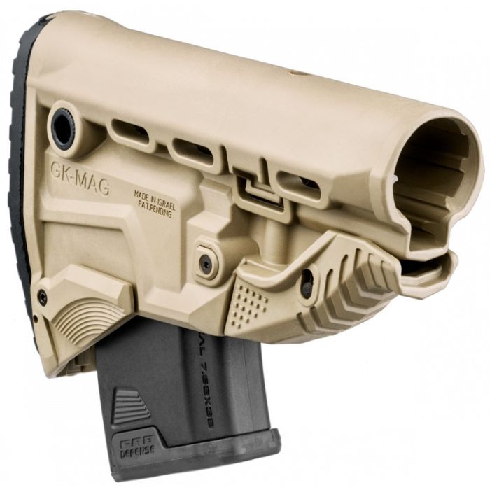 Приклад FAB Defense GK-MAG Survival з магазином на 10 набоїв 7.62х39 для АК (колір - койот)