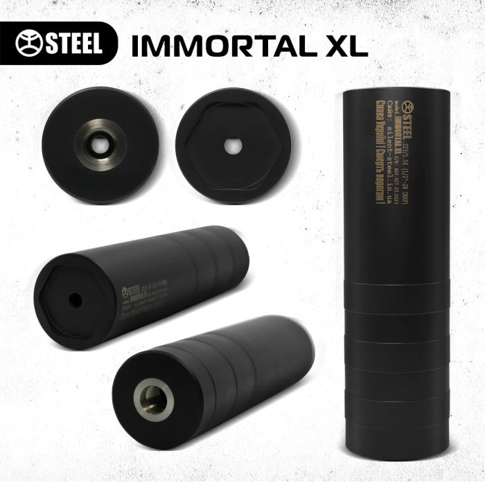 Глушник Steel Immortal XL 6.5 creedmoor різьба 5/8x24