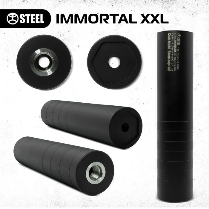 Глушник Steel Immortal XXL 5.45х39 різьба 5/8x24
