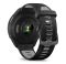 Годинник Garmin Forerunner 965 з сірим титановим безелем, чорним корпусом та чорним/сірим силіконовим ремінцем