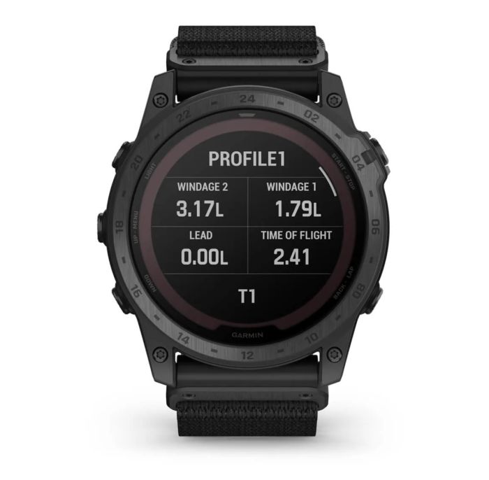 Годинник тактичний Garmin Tactix 7 Pro Solar Ballistics Edition чорний з нейлоновим ремінцем