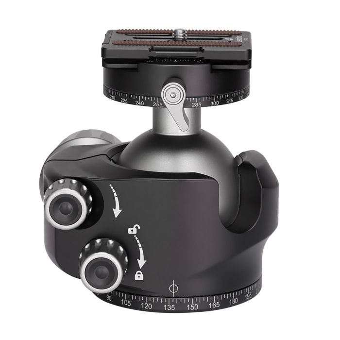 Головка штативна Leofoto LH-55R+NP-60 шарова із затискачем ARCA (шар - 55 мм)