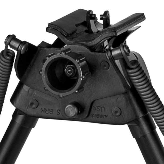 Сошки Harris Bipod S-BRM на антабку (15,2-22,9 см), шарнірна база, підпружинені ніжки