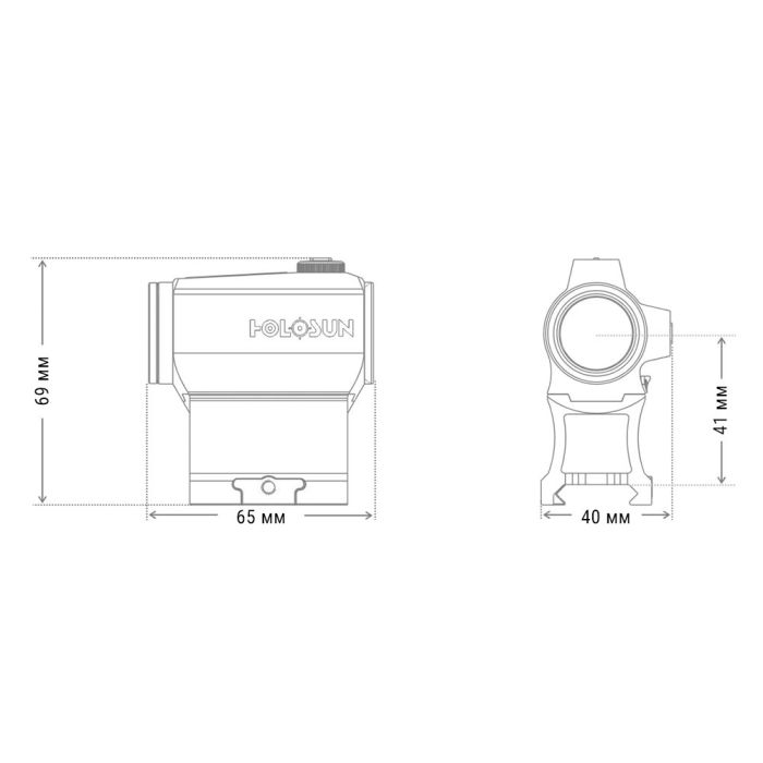 Коліматорний приціл Holosun HE403C-GR