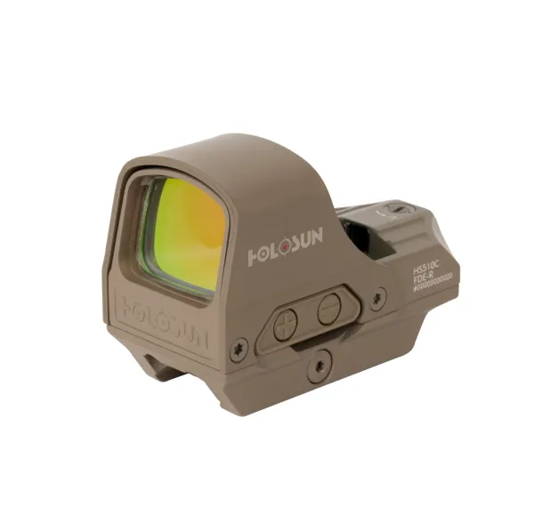 Коліматорний приціл Holosun HS510C-FDE Open Reflex 1× MRS 2/65 MOA з сонячною панеллю та QD-кріпленням Picatinny