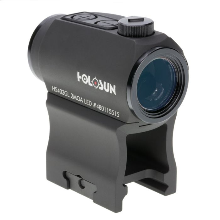Коліматорний приціл Holosun Paralow Motion Sensor HS403GL з батареєю збоку