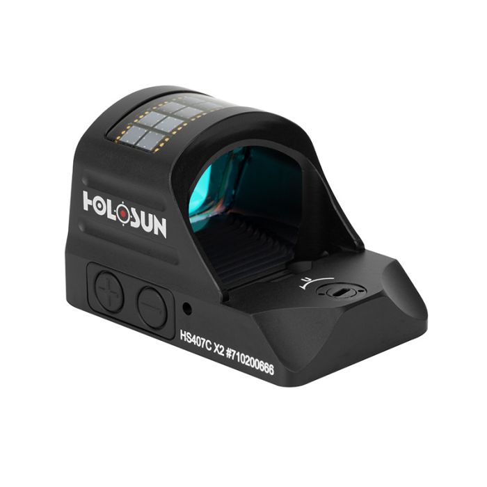 Коліматорний приціл Holosun Open Reflex HS407C X2 2 MOA з сонячною батареєю