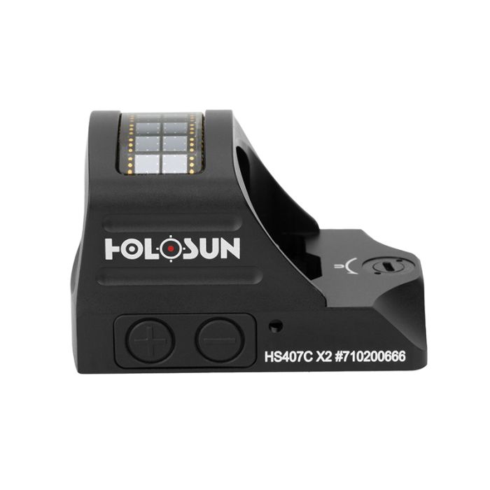 Коліматорний приціл Holosun Open Reflex HS407C X2 2 MOA з сонячною батареєю