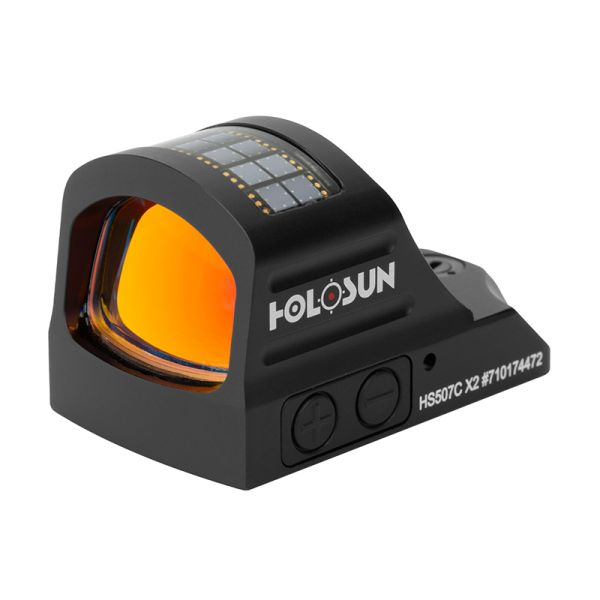 Коліматорний приціл Holosun Open Reflex HS507C X2 з сонячною батареєю