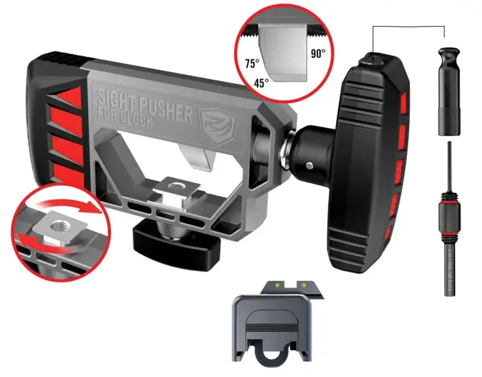 Інструмент для заміни прицільних пристосувань Real Avid Sight Pusher для Glock (AVGLOCKSP)