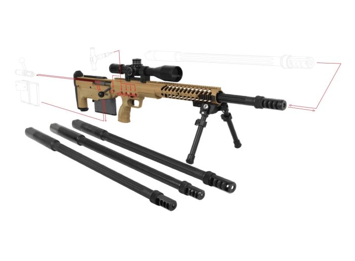 Снайперська гвинтівка Desert Tech HTI 29" .50 BMG Desert Tan