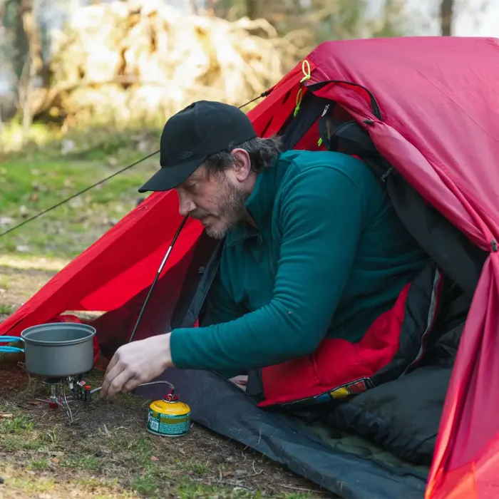 Килимок надувний Highlander Nap-Pak Inflatable Sleeping Mat PrimaLoft 5 cm Olive AIR072-OG