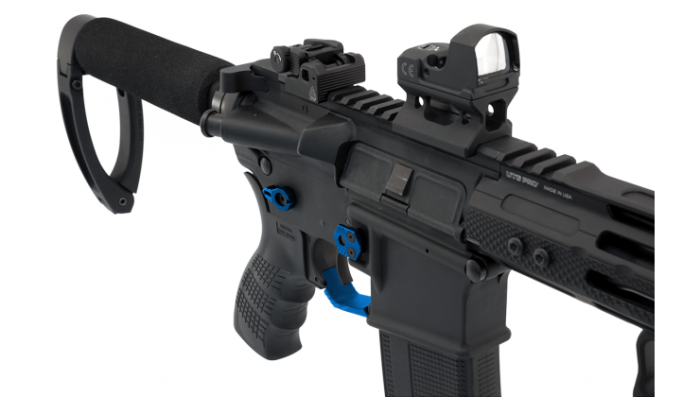 Клавіша Leapers UTG скидання магазина збільшена AR15 Blue TLT-TKSMRB