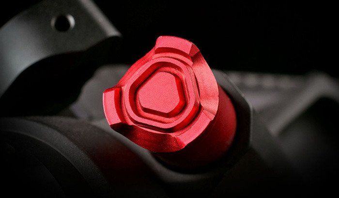 Кнопка досилача набою полегшена Strike Industries для AR15 Red SI-AR-S-FA-RED
