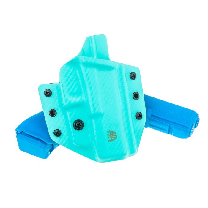 Кобура Ata-Gear Hit Factor Ver.1 для Glock 17 / 22 / 47 Carbon Fiber Tiffany Blue