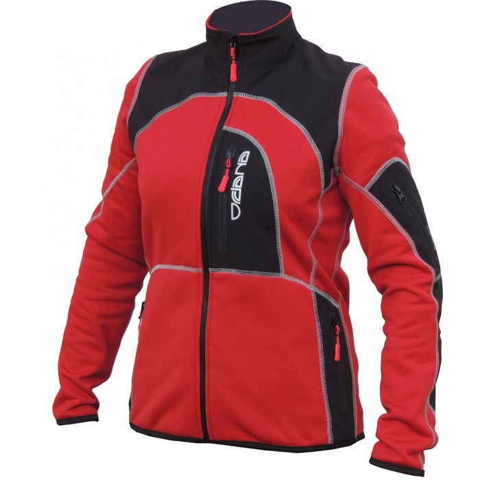 Кофта-куртка LIS-WP Ordana (Polartec® Classic 200) Black/Red