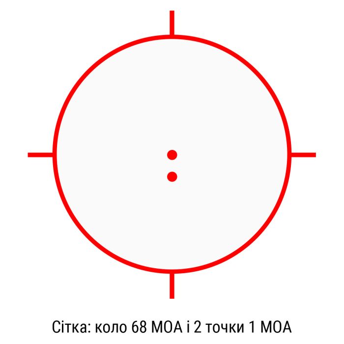 Голографічний приціл EOtech HWS EXPS3 коло 68MOA / 2 крапки 1MOA  (NV) Black (EXPS3-2)