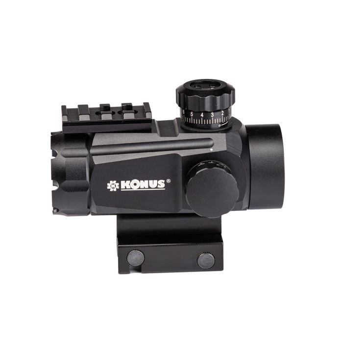 Коліматорний приціл KONUS Konusight 1x35 Tactical з мультисіткою (7378)
