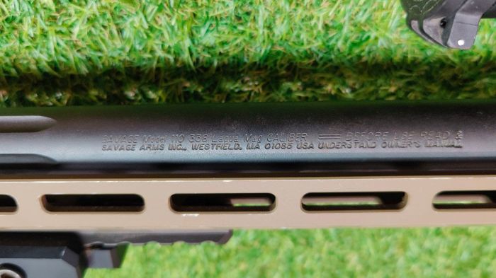 Комісійний карабін Savage 110 Precision кал. 338 Lapua Mag 30" 5/8"-24 FDE + приціл Nightforce NX8 2.5-20x50
