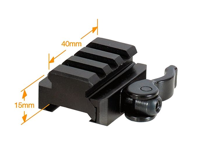 Компенсатор висоти Leapers UTG Universal QD H 15 мм L 40 мм Weaver/Picatinny MNT-RSQD403