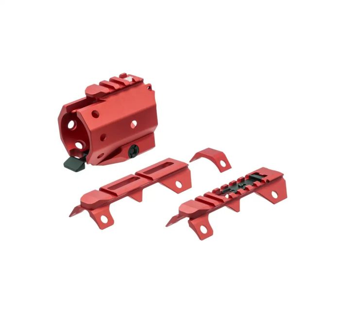 Комплект для покращення цівки Strike Industries Gridlock Front & Rear Sights Up Red