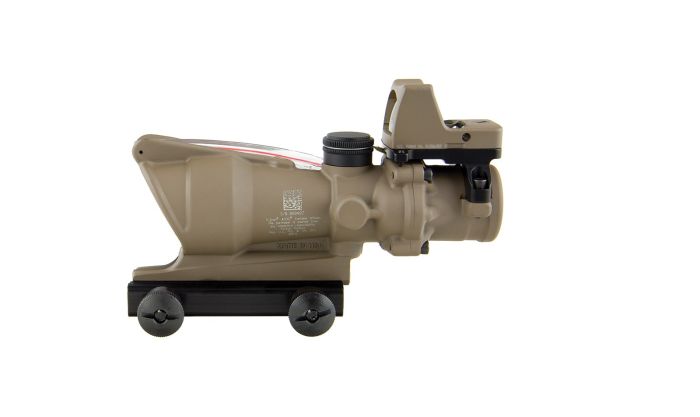 Комплект приціл оптичний Trijicon ACOG 4x32 BAC і приціл коліматорний Trijicon RMR 3.25 МОА FDE