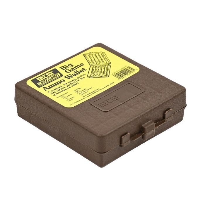 Коробка MTM African Big Game Ammo Carrier на 10 патронов кал. 378; 416; 470; 500NE (колір - коричневий)