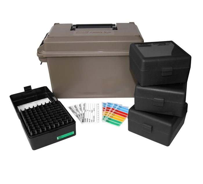 Коробка MTM Ammo Can Combo ACC223 з органайзером на 400 патронів кал. 223 Rem (колір - коричневий)