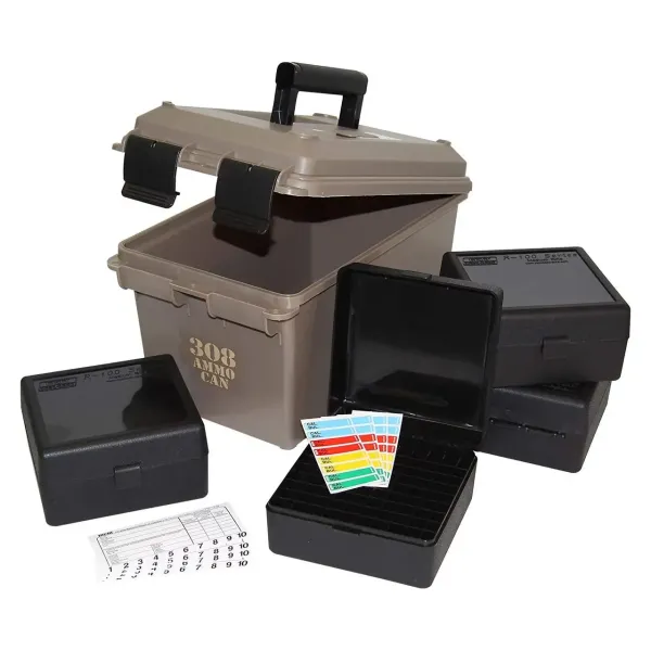 Коробка MTM Ammo Can Combo ACC308 з органайзером на 400 патронів кал. 308 Win; 30-06 (колір - коричневий)