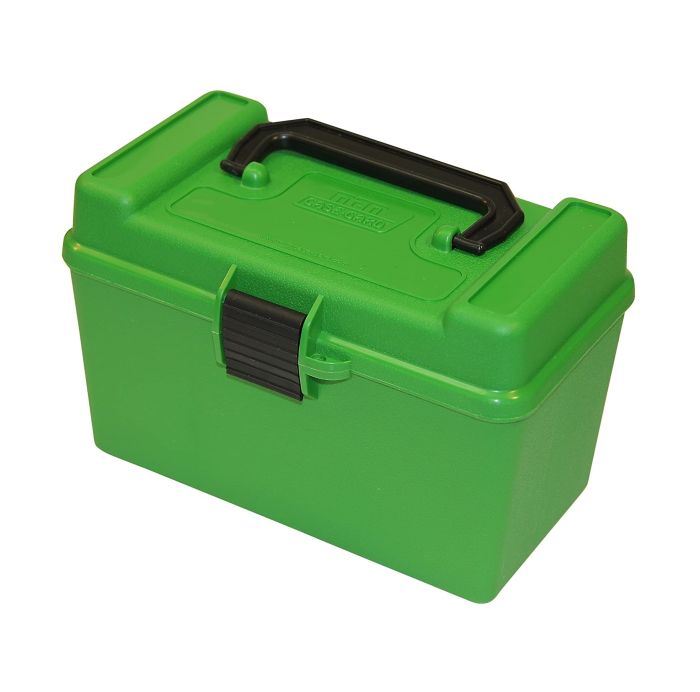 Коробка MTM H50-RL на 50 патронів кал. 30-06 і 8x57 JRS (колір – зелений)