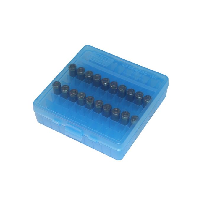 Коробка MTM P100-45 для 100 патронів кал. 45 ACP; 10 мм Auto; 40 S&W (колір - блакитний)