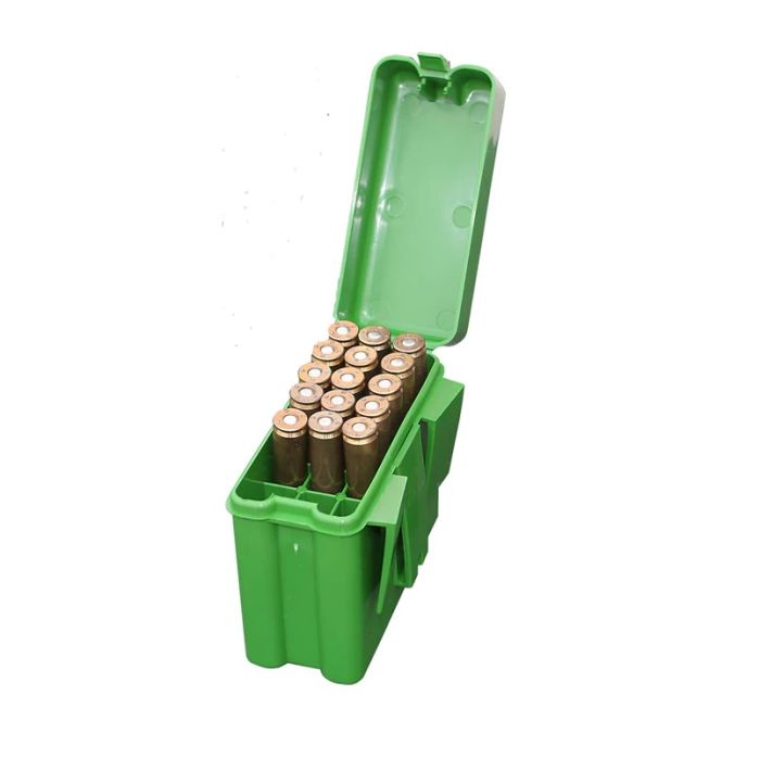 Коробка MTM RM-20-10 на 20 патронів кал. кал. 243; 308 Win (колір - зелений)