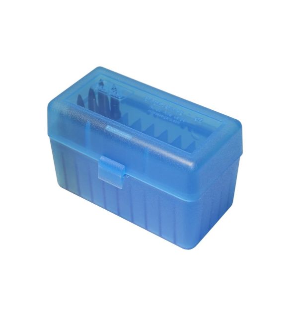 Коробка MTM RS-S-50 для 50 патронів кал. 7,62х39 (колір - блакитний)
