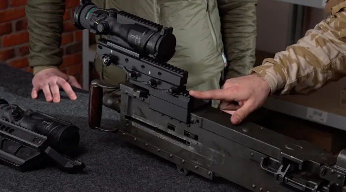 Кронштейн для оптики КРУК CRC 2B082 на Browning M2