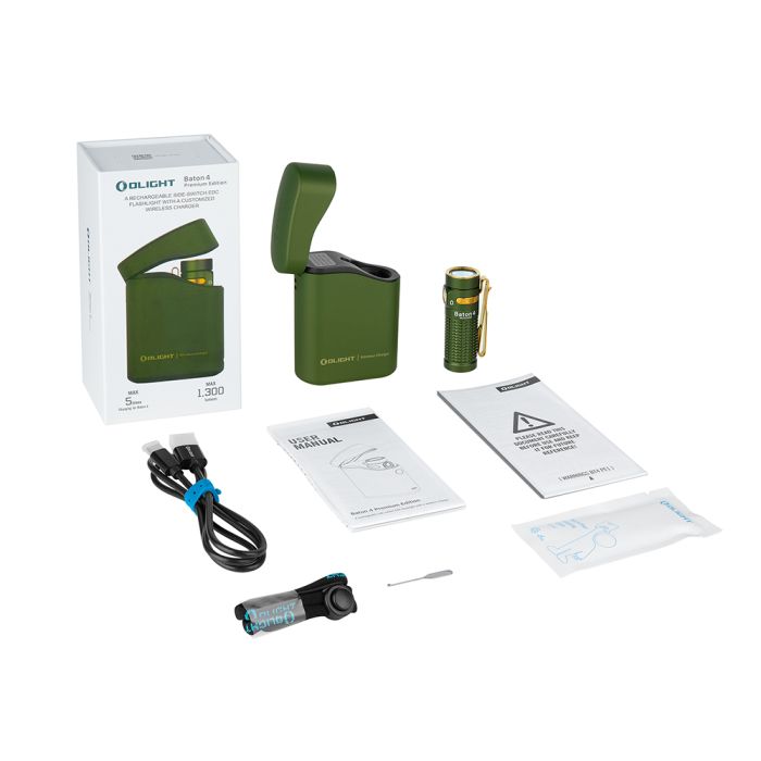 Ліхтар Olight Baton 4 Premium Edition 1300 Lm OD Green