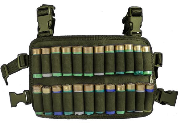Нагрудний патронташ A-Line М7 12 кал. 24 шт олива
