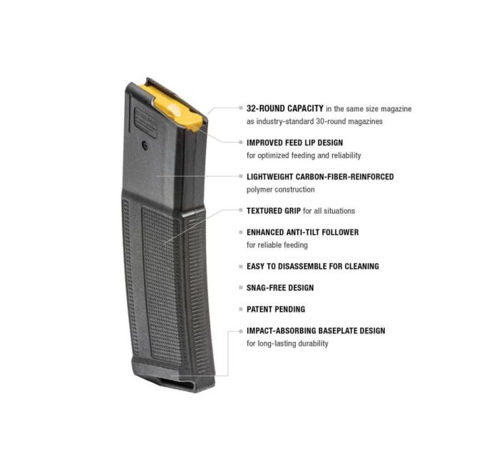 Магазин Daniel Defense DD .223 Rem/5.56 Nato/300 BLK для AR-15 32-зарядний