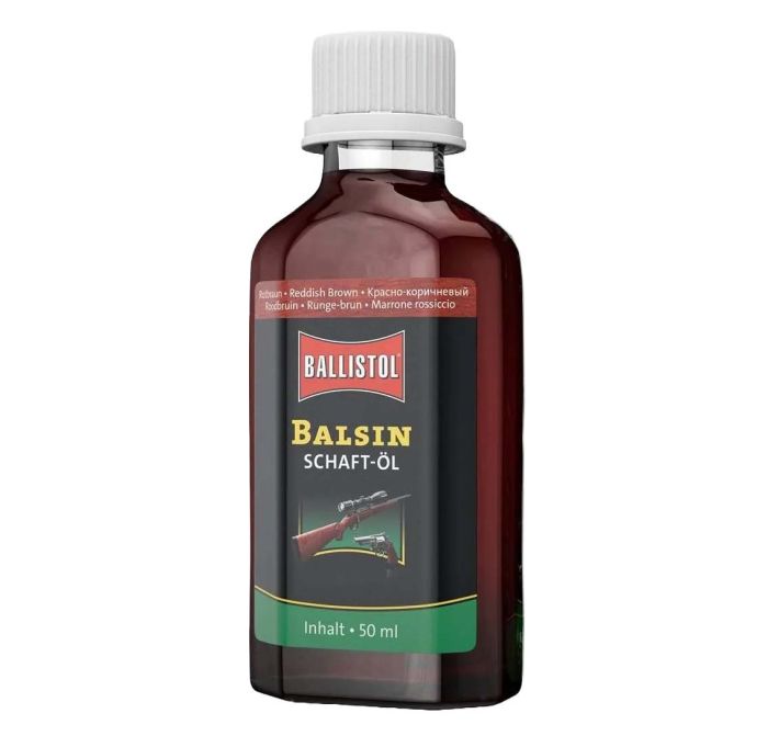 Мастило для догляду за деревом Ballistol Balsin Schaftol 50 мл червоно-коричневе