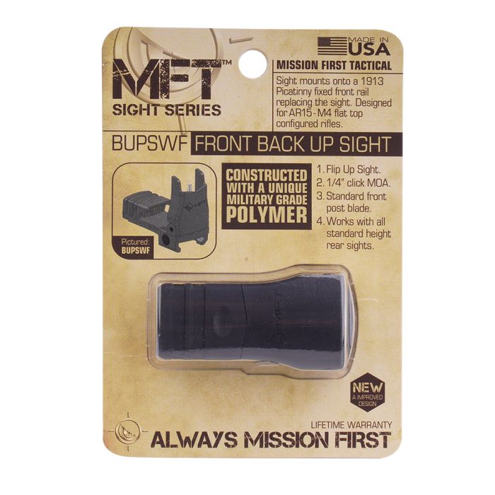 Мушка складана MFT Flip Up Front Sight Black BUPSWF-BL
